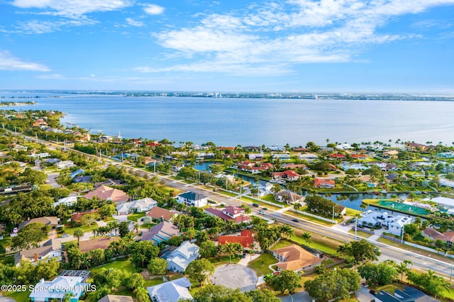 2355 N Riverside Dr, Indialantic, FL 32903 - aerial view with a water view and a residential view