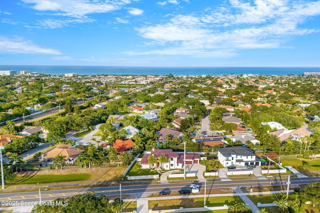 2355 N Riverside Dr, Indialantic, FL 32903 - aerial view featuring a residential view and a water view