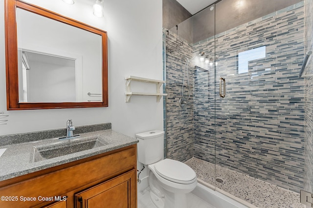 2355 N Riverside Dr, Indialantic, FL 32903 - full bath featuring vanity, a shower stall, and toilet