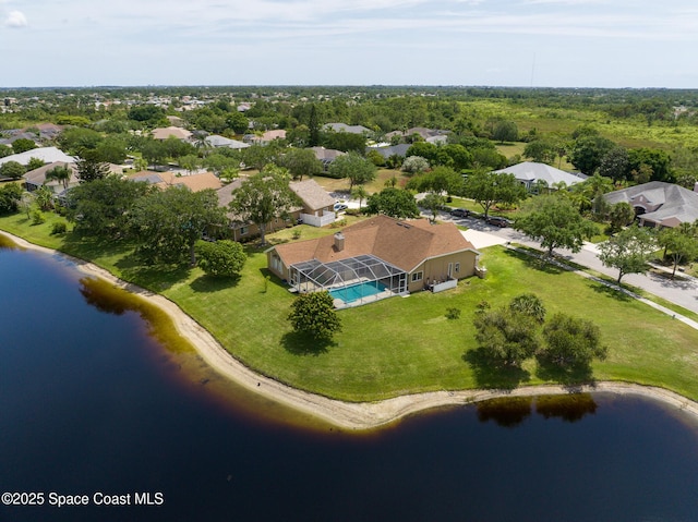 4800 Solitary Dr, Rockledge, FL 32955 - drone / aerial view featuring a residential view and a water view