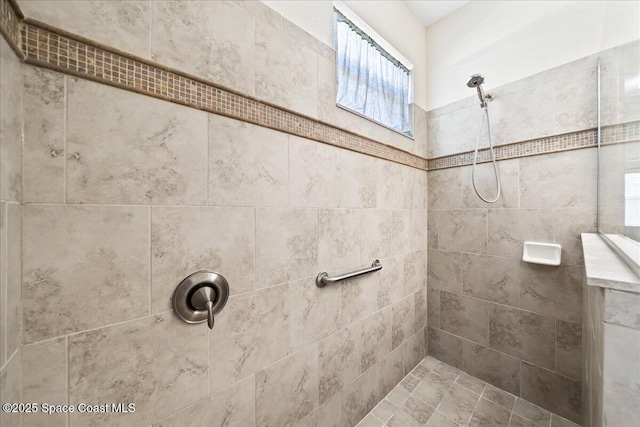 3624 Sansome Cir, Melbourne, FL 32940 - bathroom with tiled shower
