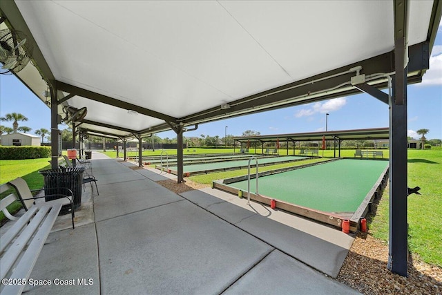 3624 Sansome Cir, Melbourne, FL 32940 - view of community with a bocce ball area and a lawn