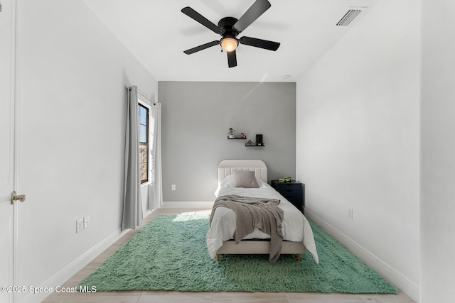 8048 Gullen Dr, Melbourne, FL 32940 - bedroom featuring visible vents, a ceiling fan, and baseboards