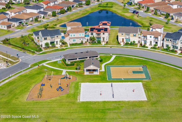 8048 Gullen Dr, Melbourne, FL 32940 - aerial view featuring a water view and a residential view