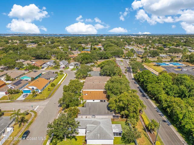 drone / aerial view featuring a residential view