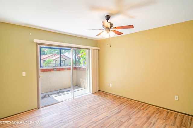 836 Brow Ct NE, Palm Bay, FL 32905 - empty room featuring light wood-type flooring and ceiling fan
