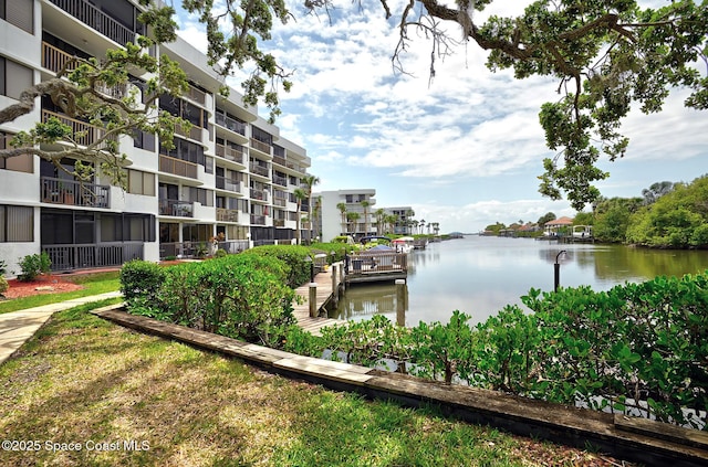 300 Columbia Dr Unit 203-2, Cape Canaveral, FL 32920 - dock with a water view