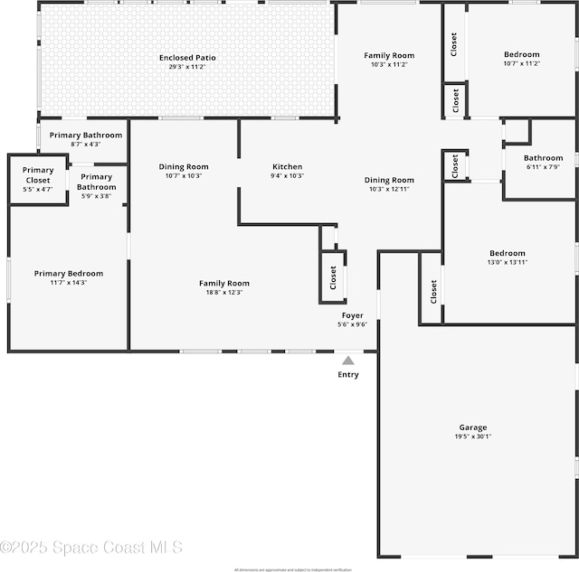 537 Ebony St, Melbourne, FL 32935 - floor plan / room layout