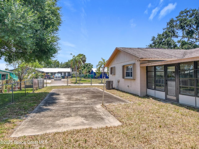 537 Ebony St, Melbourne, FL 32935 - view of yard with central AC