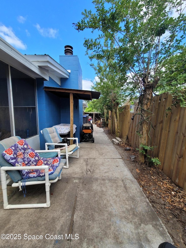 4805 Worth Ave, Titusville, FL 32780 - view of patio featuring fence