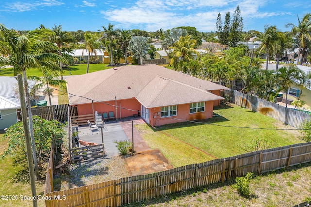 view from above of property