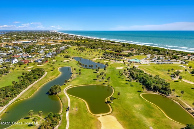 320 Amberjack Pl, Melbourne Beach, FL 32951 - aerial view with a water view, a residential view, and golf course view