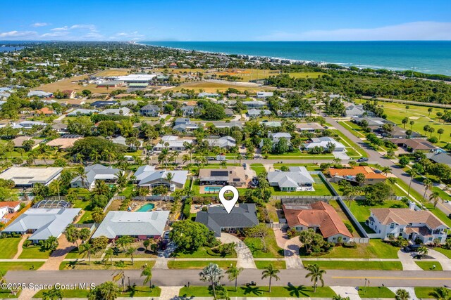 320 Amberjack Pl, Melbourne Beach, FL 32951 - bird's eye view featuring a residential view and a water view