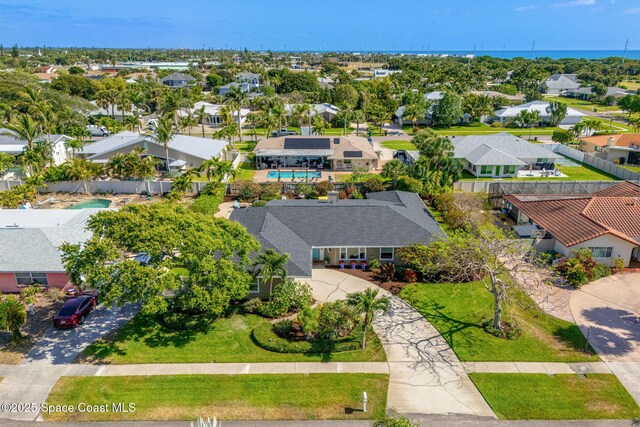 320 Amberjack Pl, Melbourne Beach, FL 32951 - drone / aerial view with a residential view