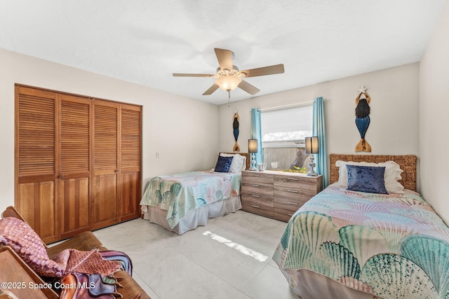 320 Amberjack Pl, Melbourne Beach, FL 32951 - bedroom with ceiling fan and a closet