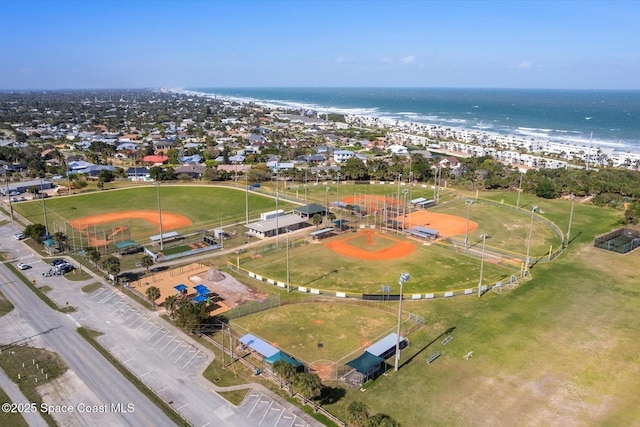 320 Amberjack Pl, Melbourne Beach, FL 32951 - birds eye view of property featuring a water view