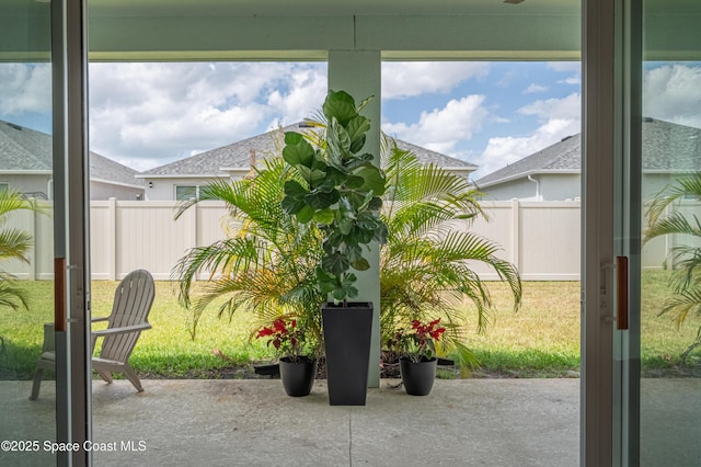 view of patio / terrace with fence