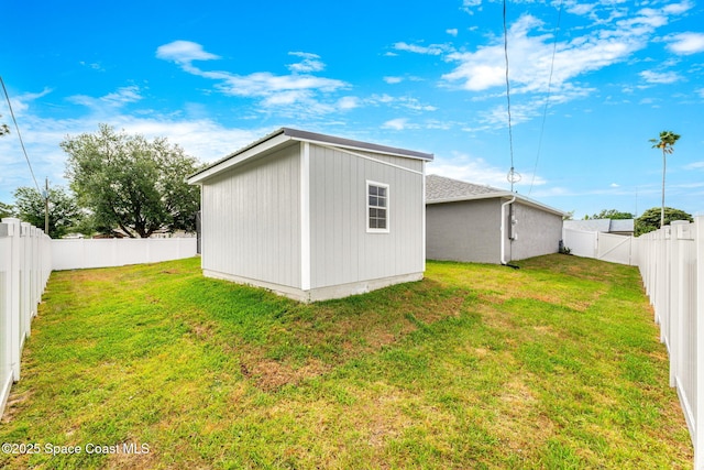 1591 Palatka Rd SE, Palm Bay, FL 32909 - view of outdoor structure with an outdoor structure and a fenced backyard