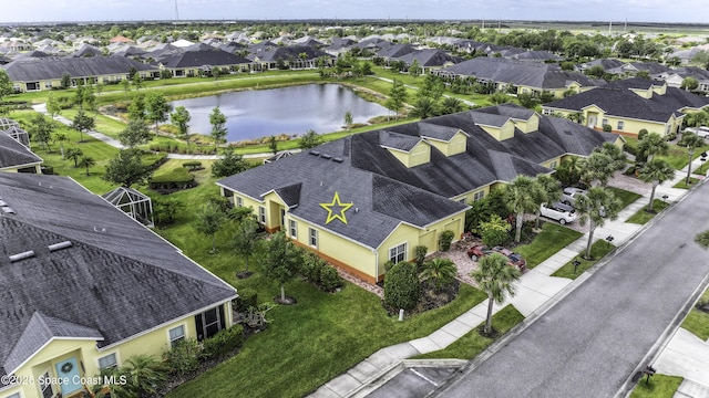 6008 Van Ness Dr, Melbourne, FL 32940 - bird's eye view featuring a residential view and a water view
