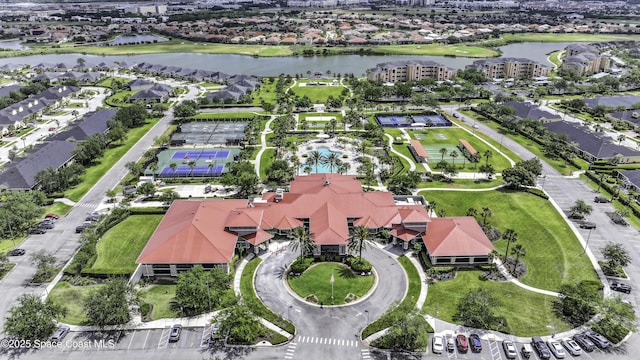 6008 Van Ness Dr, Melbourne, FL 32940 - birds eye view of property featuring a water view