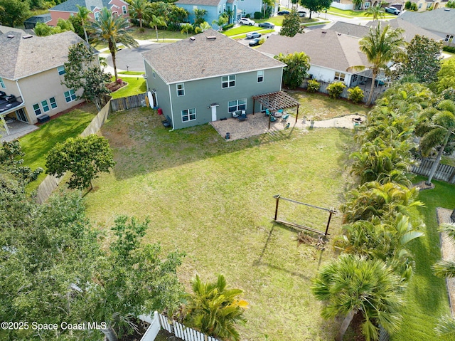 birds eye view of property featuring a residential view