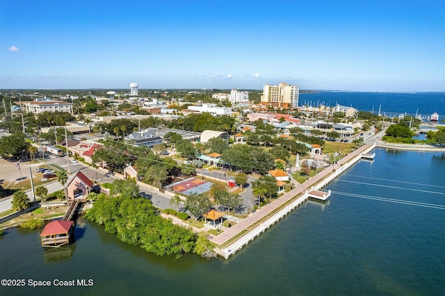 104 Riverside Dr Unit 402, Cocoa, FL 32922 - aerial view with a water view
