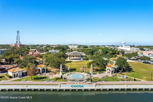 104 Riverside Dr Unit 402, Cocoa, FL 32922 - birds eye view of property featuring a water view
