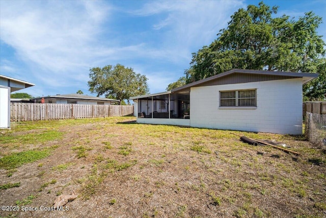 15 Skyline Blvd, Merritt Island, FL 32953 - view of yard with a sunroom