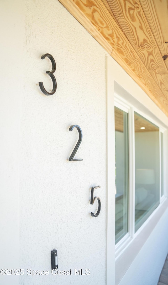 details with stucco siding