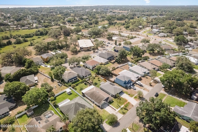 drone / aerial view featuring a residential view