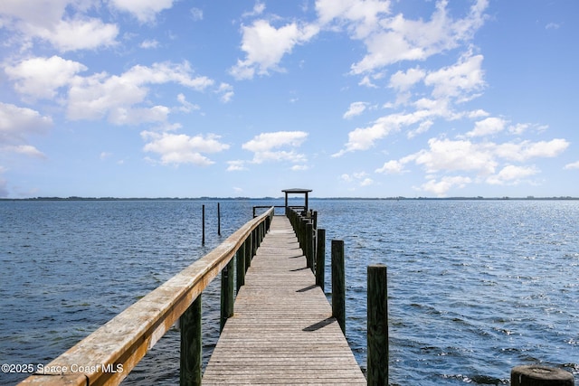 100 Canebreakers Dr Unit 112, Cocoa, FL 32927 - view of dock featuring a water view