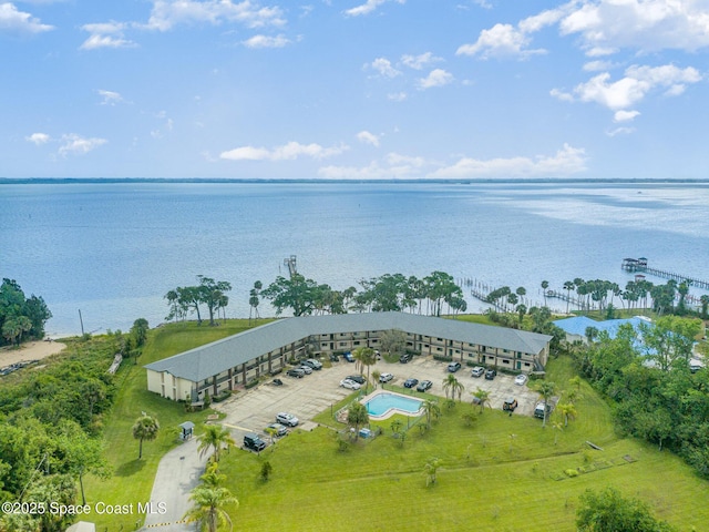 100 Canebreakers Dr Unit 112, Cocoa, FL 32927 - drone / aerial view featuring a water view