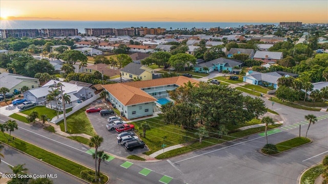 299 E Central Blvd Unit 6, Cape Canaveral, FL 32920 - birds eye view of property featuring a water view
