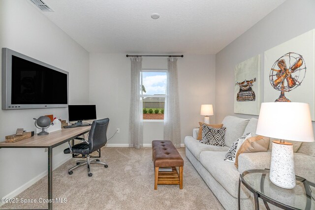 3456 Aberdeen Dr SE, Palm Bay, FL 32909 - office with light carpet, baseboards, and visible vents