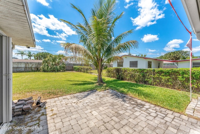 view of patio / terrace with a fenced backyard