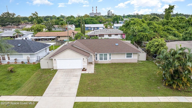 aerial view featuring a residential view