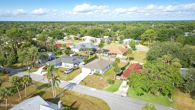 6878 Hartford Rd, Cocoa, FL 32927 - aerial view of residential area with a heavily wooded area