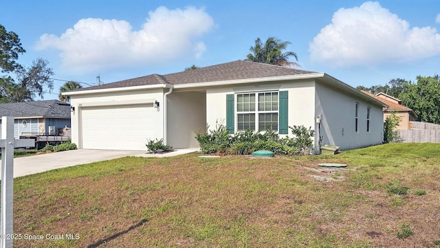 6878 Hartford Rd, Cocoa, FL 32927 - single story home with driveway, an attached garage, and stucco siding