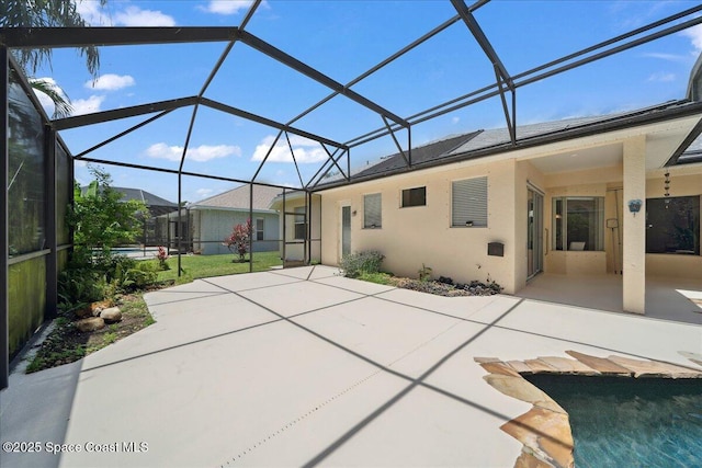 1019 Worthington Spring Dr, Melbourne, FL 32940 - view of patio with an outdoor pool and glass enclosure