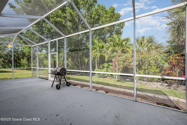 exterior space featuring a lanai
