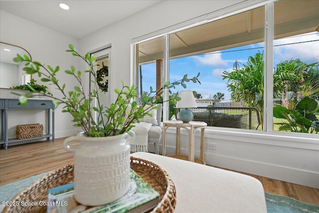 2059 Barracuda Ave, Melbourne Beach, FL 32951 - interior space with baseboards, recessed lighting, and wood finished floors