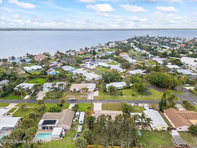 2059 Barracuda Ave, Melbourne Beach, FL 32951 - aerial view featuring a water view and a residential view