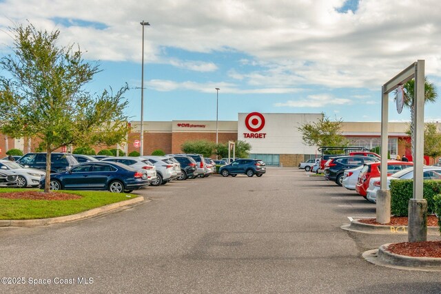 view of uncovered parking lot