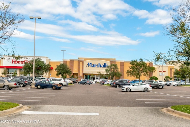view of uncovered parking lot