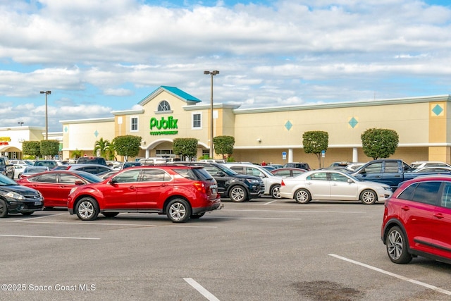 view of uncovered parking lot