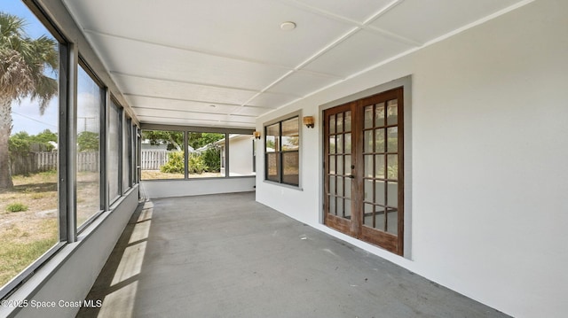 2615 Slash Pine Ct, Titusville, FL 32780 - unfurnished sunroom with french doors