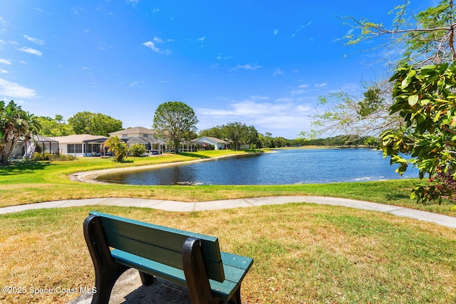 water view featuring a residential view