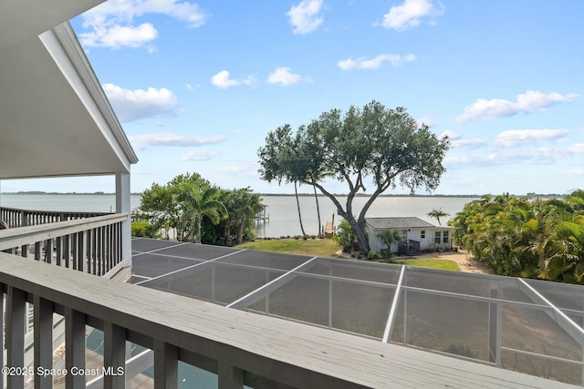 1495 Newfound Harbor Dr, Merritt Island, FL 32952 - exterior space with a water view