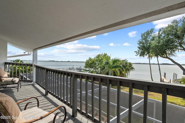 1495 Newfound Harbor Dr, Merritt Island, FL 32952 - balcony featuring a water view