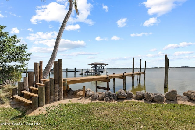 1495 Newfound Harbor Dr, Merritt Island, FL 32952 - dock area with a water view